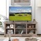 TV Stand for up to 65" Flat Screen TVs with Adjustable Shelves for 18" Electric Fireplace (Not Included) - 58" x 16" x 24.5"